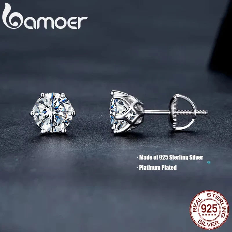 Elegant Moissanite Sparkle Earrings
