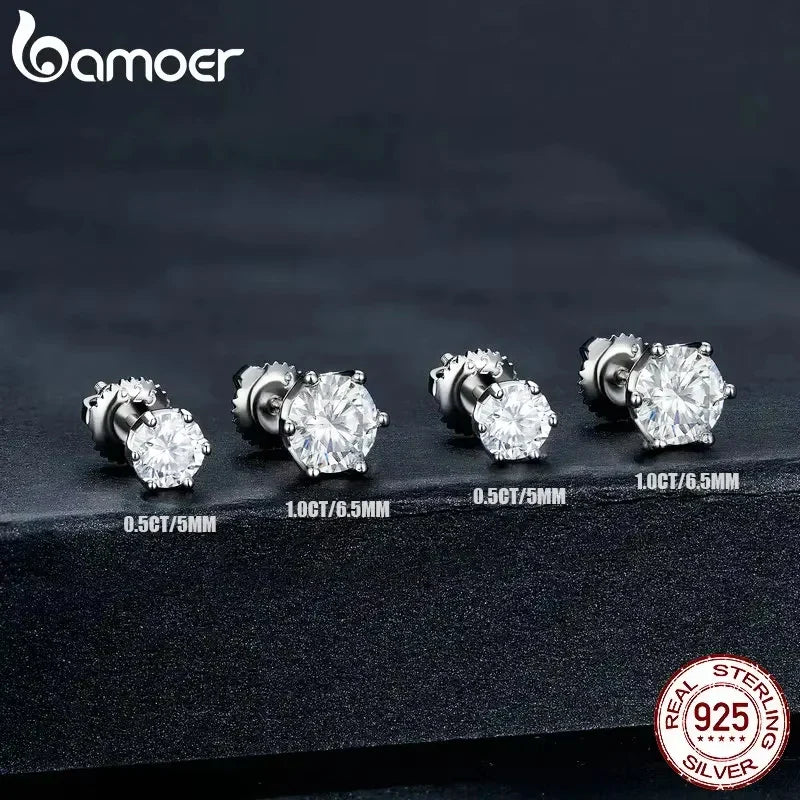 Elegant Moissanite Sparkle Earrings